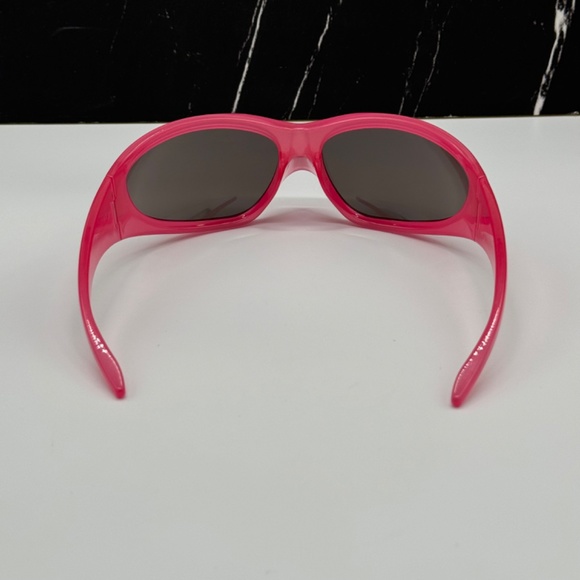 NEW BB0252S 002 BALENCIAGA PINK GREY WOMEN BALENCIAGA SUNGLASSES - Picture 7 of 12
